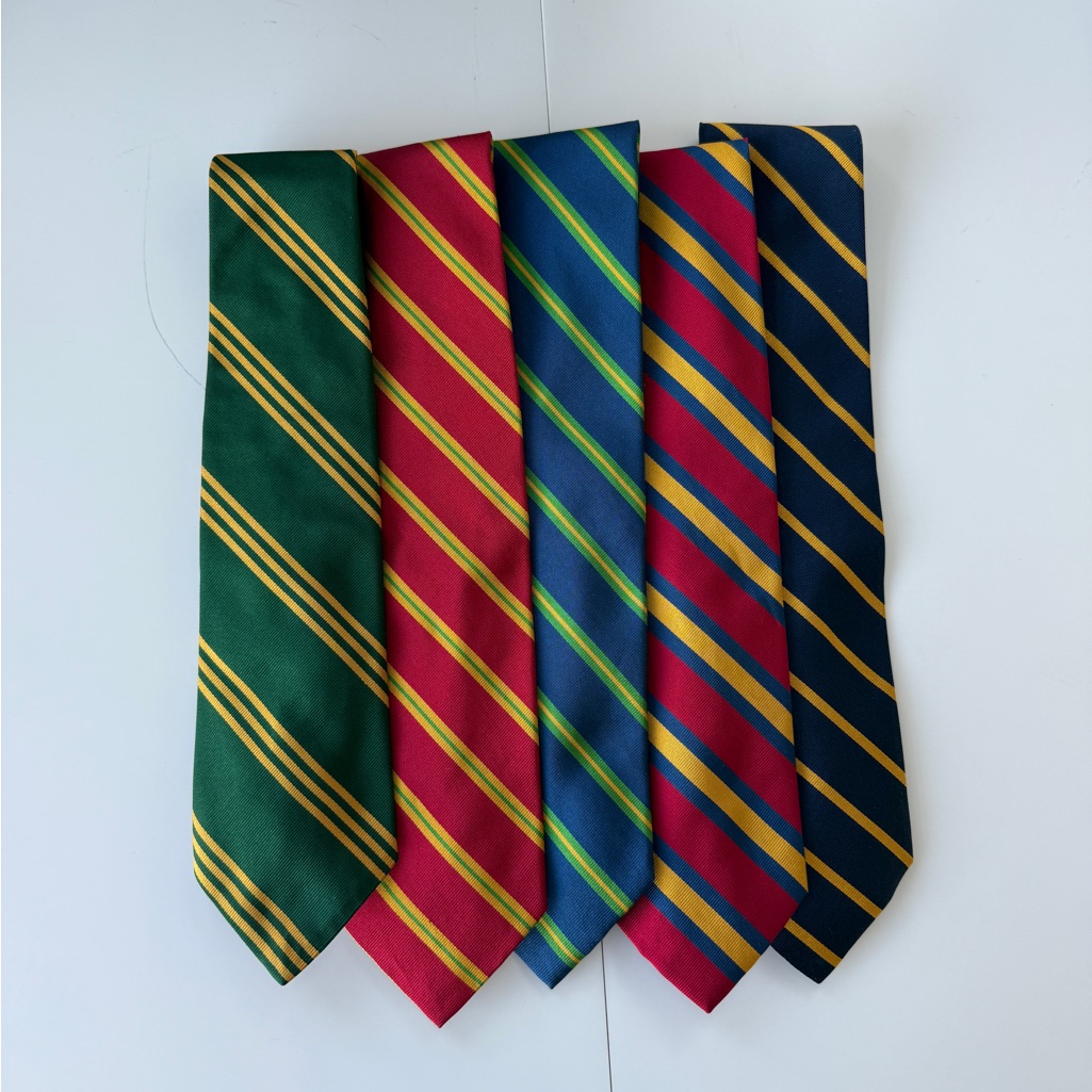 Abercrombie  Fitch Striped Silk Tie Collection  Green Red Blue Navy